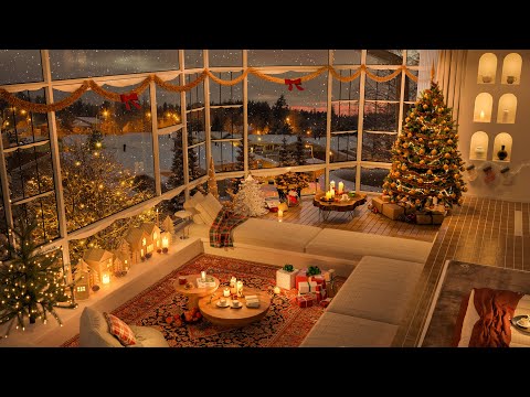 Cozy Christmas Jazz 2025 | Relaxing Fireplace & Smooth Tunes for Focus – 4K Holiday Magic 🎄