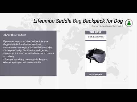 Lifeunion Saddle Bag Backpack for Dog