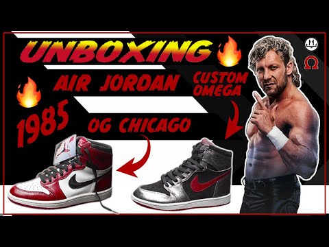 Unboxing Nike Air Jordan 1 1985 Chicago & Kenny Omega shoes | Custom Made Sneakers |