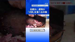 「犬肉」を食べる中国…伝統？虐待？「一口食べてみなよ」　韓国では今年から禁止｜TBS NEWS DIG