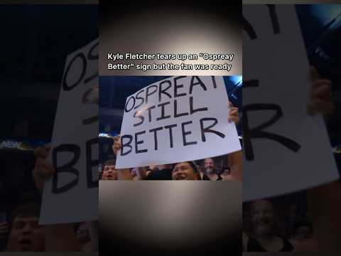 This Fan Was Ready for Kyle Fletcher at AEW Worlds End