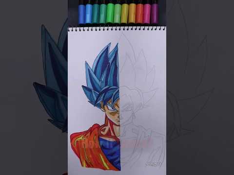 Goku ultra drawing #goku #anime #shorts