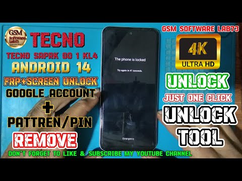 Tecno Spark Go 1 FRP🔐 Bypass  | Tecno Spark Go 1 Unlock by Unlock Tool| Android 14