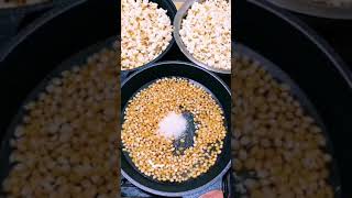 Homemade Popcorn in Pan| Crispy popcorn #short video