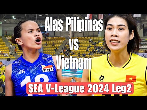 Alas Pilipinas vs Vietnam | Set 1 | SEA V-League 2024 | Leg2 #travel #volleyball #thailand