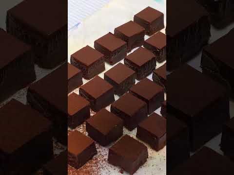 【バレンタイン】2種のとろける生チョコ作ってみた！#shorts #バレンタイン #チョコレート