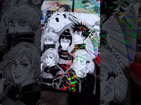 Jujutsu Kaisen | INKTOBER anime drawing pen & marker  fanart process #animeart #art #jjk #shorts