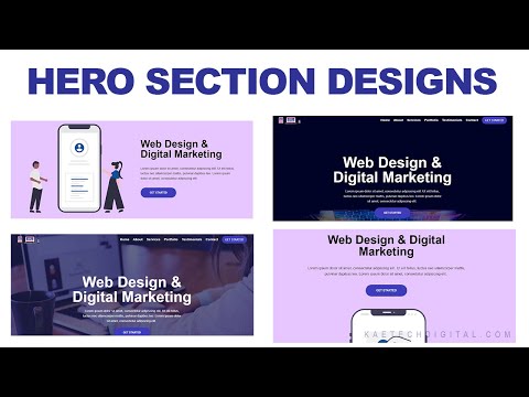 Five Website Hero Section Ideas you can easily design using Elementor. Use this in your website