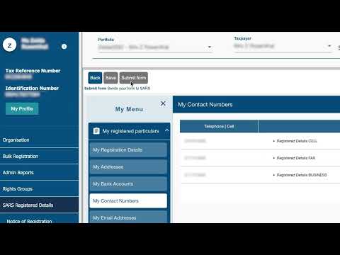How to update your SARS registered details on eFiling