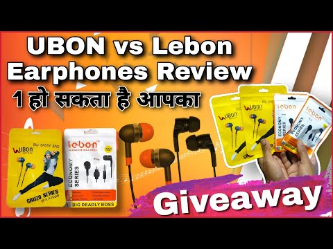 UBON Vs Lebon Review & #Giveaway | Best Earphones Under 200 | Best Earphones 2020