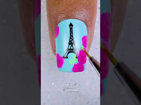 Paris Nail Art 🌹 So Beautiful #uñas #nailart2024 #natdenail #tutorial