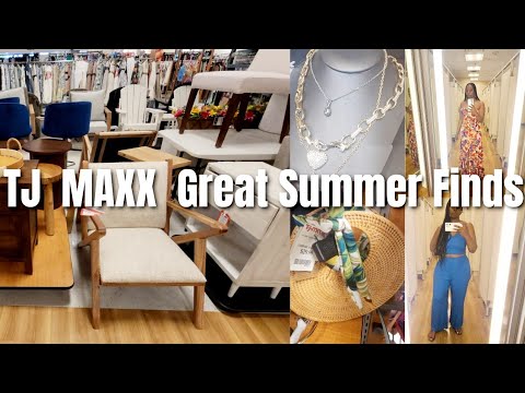 TJ MAXX SHOP WITH ME: Home Decor, Clothing, Jewelry, Try On Haul, Bags, Summer Shop Early