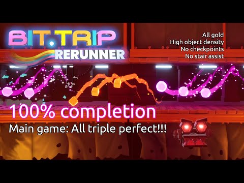 (100% completion) BIT.TRIP RERUNNER: Base Game perfection!!! | Choice Provisions | Windows | 2023