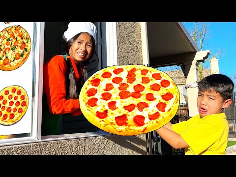 Wendy and Eric at Pizza Drive Thru Restaurant School