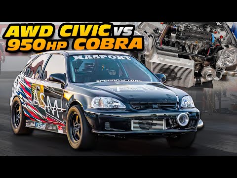 800HP AWD B-Series Civic VS 950HP Terminator Cobra! (TOO CLOSE TO CALL)