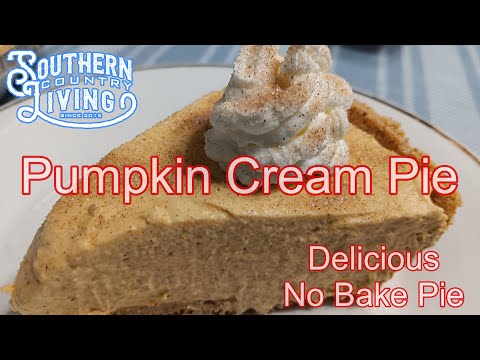 Pumpkin Cream Pie  --  Delicious No Bake Pie