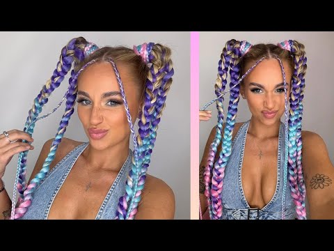 How to do Festival Hair - With An Edge