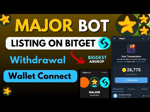 Major Airdrop || Major Star Telegram Bot || Major Airdrop Withdrawal & Listing and Wallet Connect