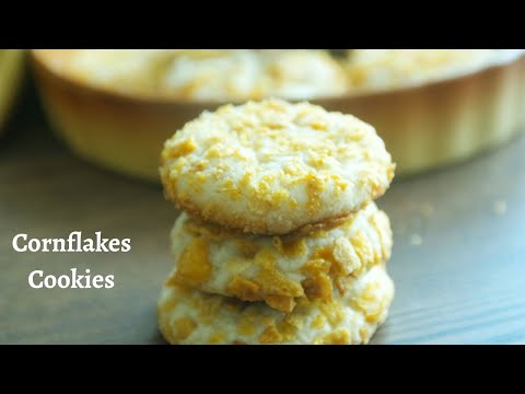 Cornflakes cookies || Cornflakes Crusted Cookies ||Melt in Mouth Cookies