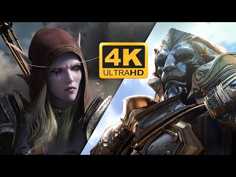 World of Warcraft Battle For Azeroth Cinematic whom the bell 4k (Remastered with Neural Network AI)