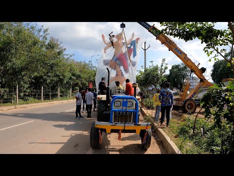 Ganesh Aagman | Big Ganesh Idol Transporting For Ganesh Chaturthi | Hyderabad Ganesh Festival