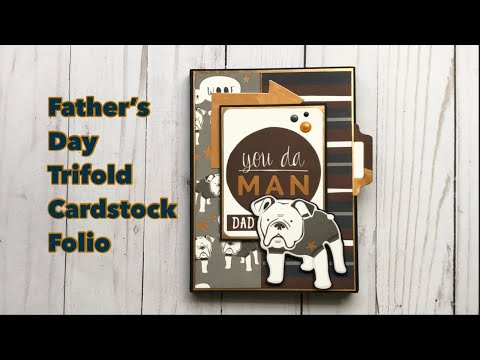 Father’s Day Trifold Cardstock Folio | My Mind’s Eye | Hey Mister collection