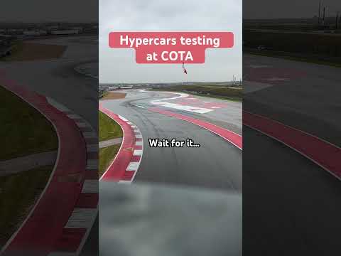 Wet day for testing at Circuit of the Americas