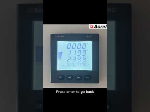 Acrel Electric | Display Interface of AMC Series Panel AC Multifunction Energy Meter