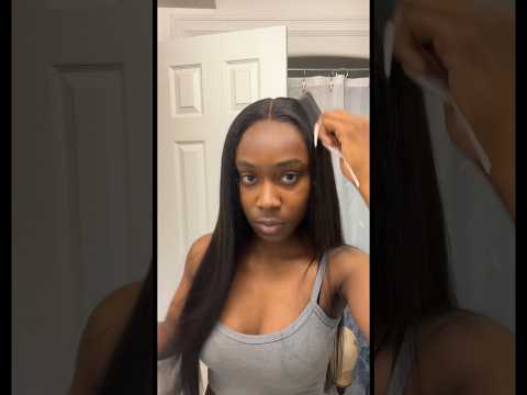 30 inch CLOSURE WIG INSTALL 😍 NO BABY HAIR   #beauty #shorts #viral #youtubeshorts #fyp #hair