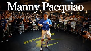 【Manny Pacquiao public practice】 Amazing speed and footwork！in JAPAN