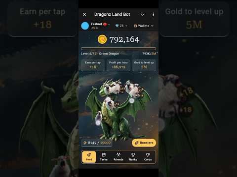 Dragonz Land | Collect Hero Cards and earn gold | Tap2Earn Dragonz Gold