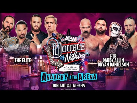 The Elite Vs Team AEW - ANARCHY IN THE ARENA - Double Or Nothing 2024 - Highlights.