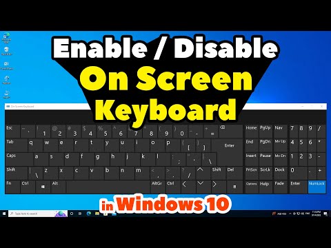 How to Enable or Disable On Screen Keyboard in Windows 10 PC or Laptop