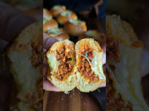 Cheesy Bolognese Brioche Bites #shortswothcamilla