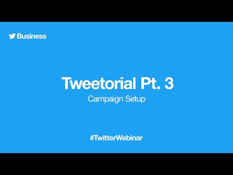 Tweetorial: Twitter Ads campaign setup (Part 3)