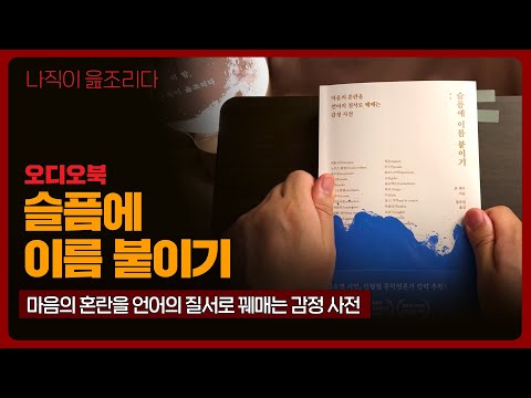 슬픔에 이름 붙이기｜오디오북｜책읽어주는남자｜책 추천｜잠들기 전｜수면유도｜에세이