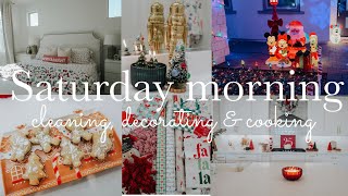 NEW ✨ SATURDAY MORNING CLEANING, DECORATING & COOKING || CLEANING MOTIVATION || CLEAN WITH ME