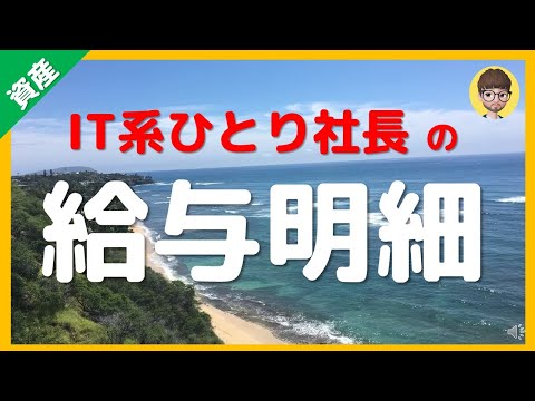 【40歳】IT系ひとり社長の給与明細公開！