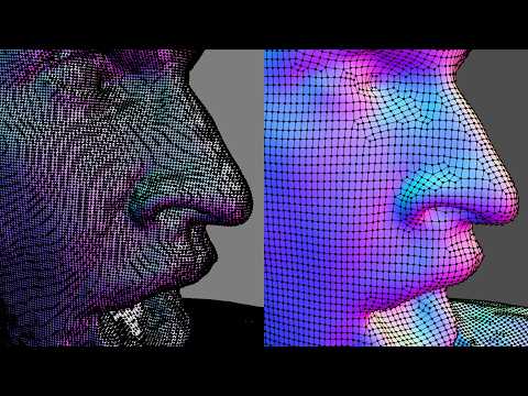 ReMesh 3D Scan Mesh to Quads Blender