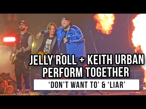 Keith Urban Performs With Jelly Roll At Final Stop of 'Beautifully Broken Tour' in Nashville