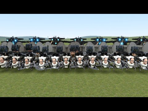 NEW UPGRADED SKIBIDI TOIELT ARMY part 5 !!! SKIBIDI TOILET IN GARRY'S MOD!