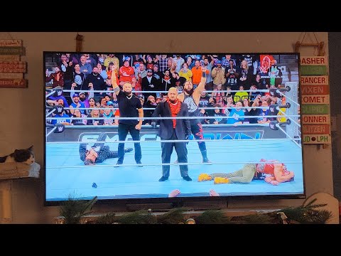 The new Bloodline interrupts LA Knight, Andrade, and Shinsuke 12/6/24 REACTION VIDEO