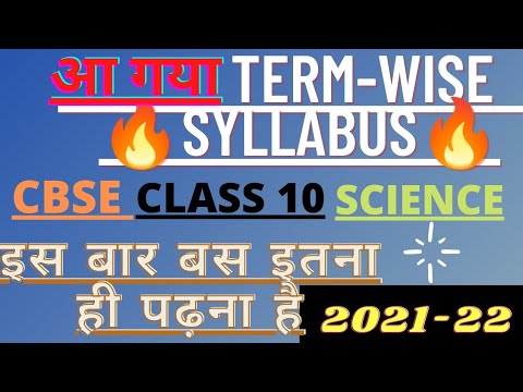 CBSE SYLLABUS 2021-22 || CLASS 10 SCIENCE || CBSE LATEST NEWS || KHAN STUDY POINT