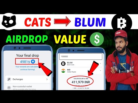 Cats $Cats token & Blum $Blum token withdrawal 💵 | Cats Airdrop & Blum airdrop | Blum cats value