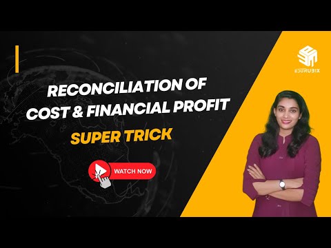 Reconciliation of cost and financial accounts | Super Trick | Malayalam