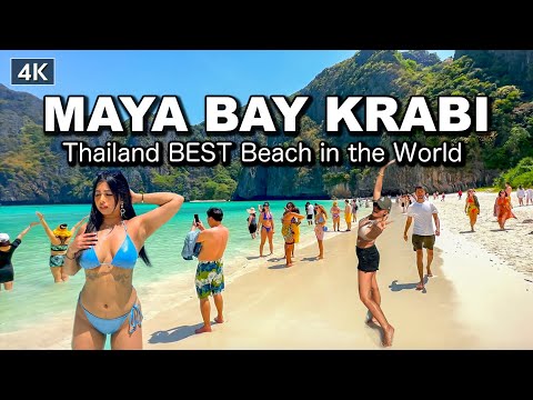 【🇹🇭 4K】Most Beautiful Beach in the World 2023 - Maya Bay Krabi Thailand