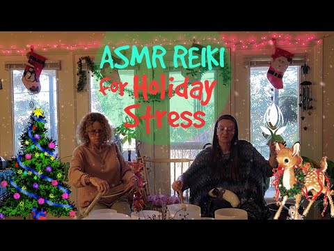 🙌🎄ASMR REIKI for Holiday Stress🎄🙌 | Energy Cleansing | Sage Smudging | Sound Healing