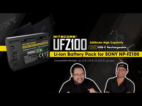 Nitecore UFZ100 Rechargeable Battery - Sony NP-FZ100 Compatible