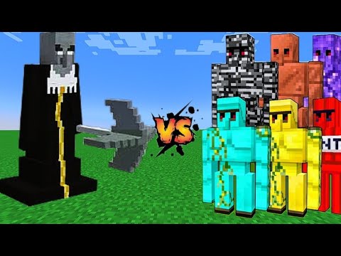 GIGAILLAGER vs 120 DIFFERENT GOLEMS - EPIC MINECRAFT BATTLE