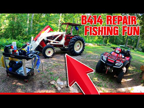 B414 Tractor Generator Repair Gone Fishing! 🎣 | Off-Grid Adventure at My Wilderness Camp